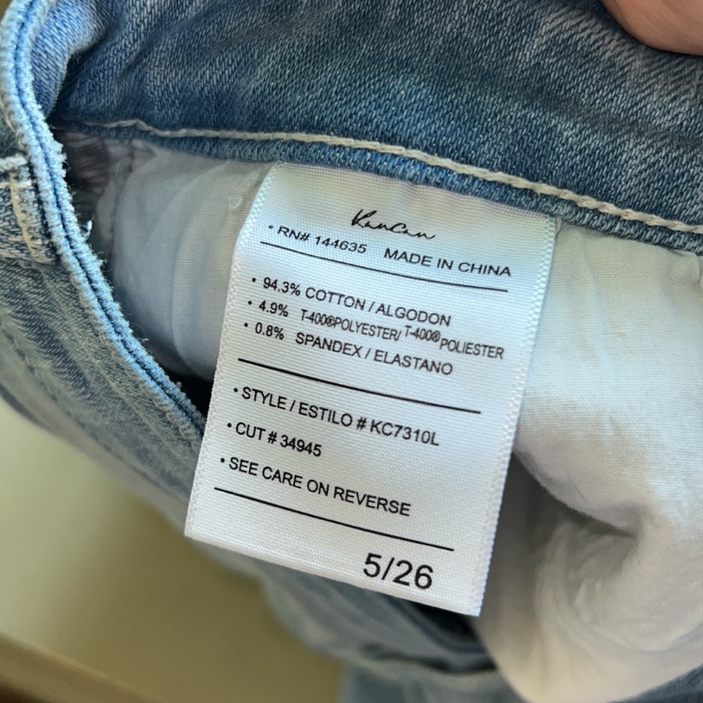 KanCan Distressed Fray Hem Jean - Picture 5 of 5